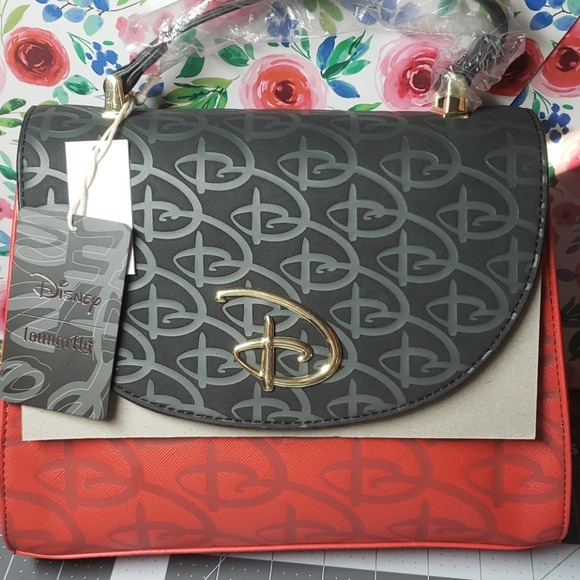 Loungefly Handbags - Loungefly Disney D Logo Crossbody Purse NWT